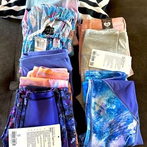 girls size 12 and 10 leggings ,one piece, hoodie and dress